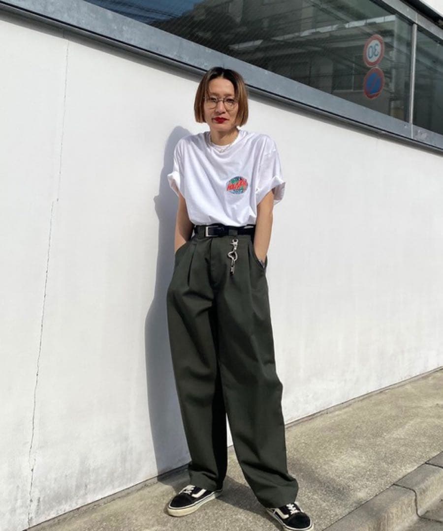 HOLIDAY DICKIES 2TUCK PANTS カーキ
