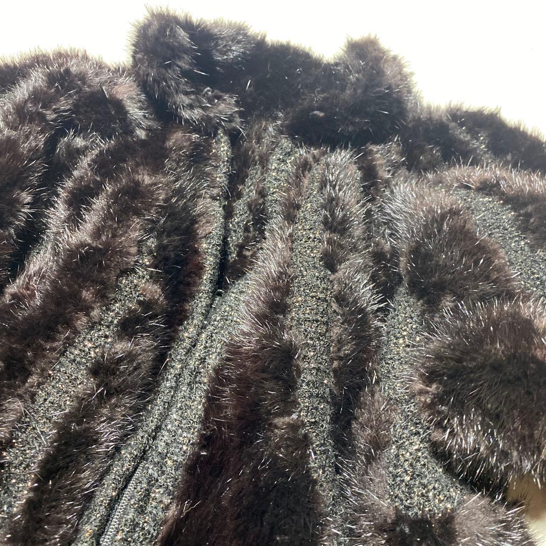 ポーラリシュマン　ビーバー ファー　ジャケット　カナダハンドメイド　ラメ