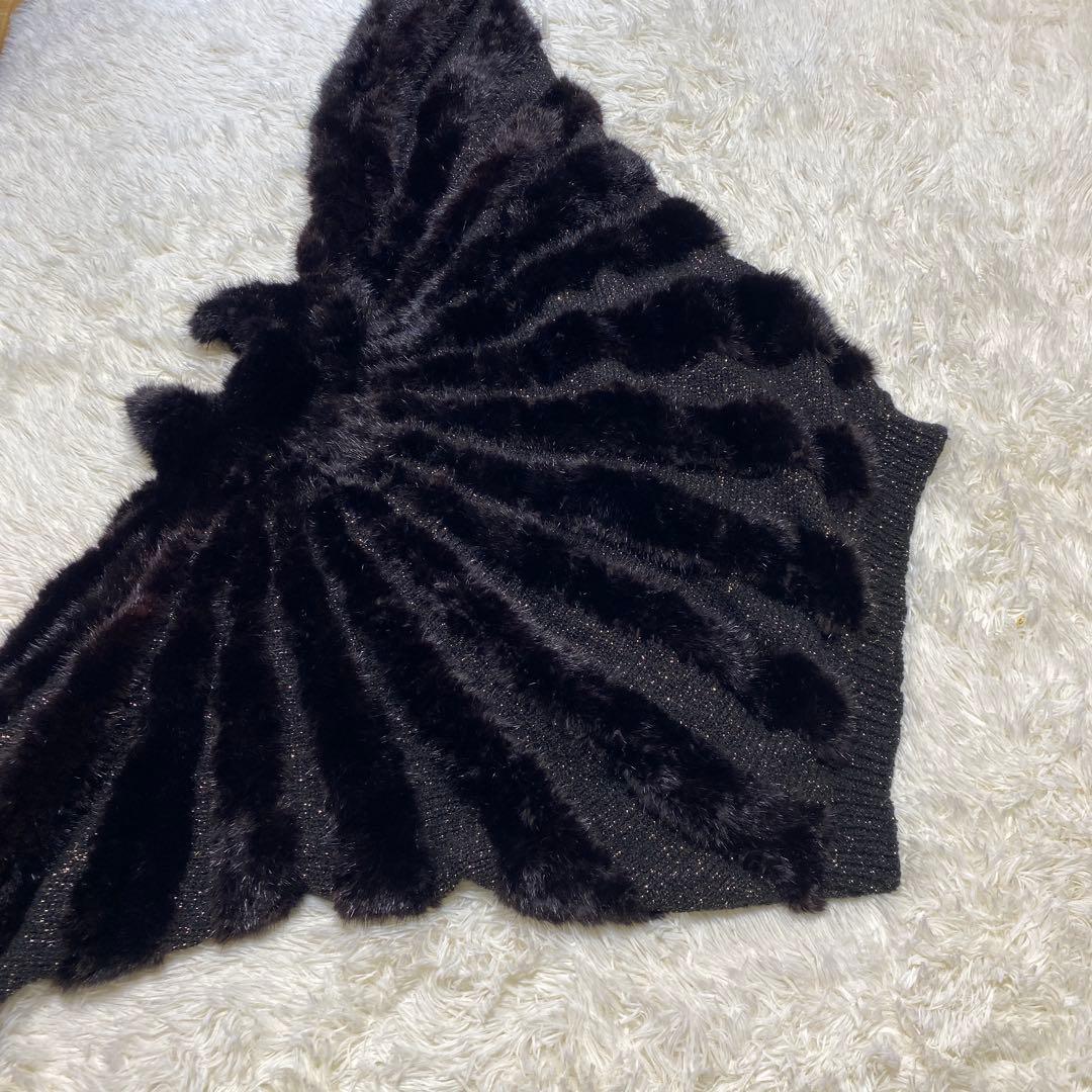 ポーラリシュマン　ビーバー ファー　ジャケット　カナダハンドメイド　ラメ