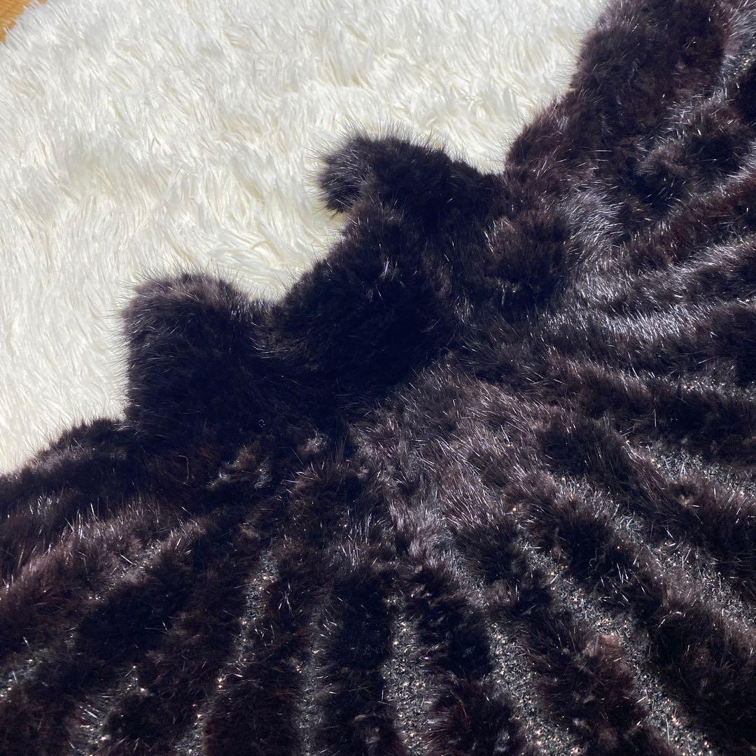 ポーラリシュマン　ビーバー ファー　ジャケット　カナダハンドメイド　ラメ