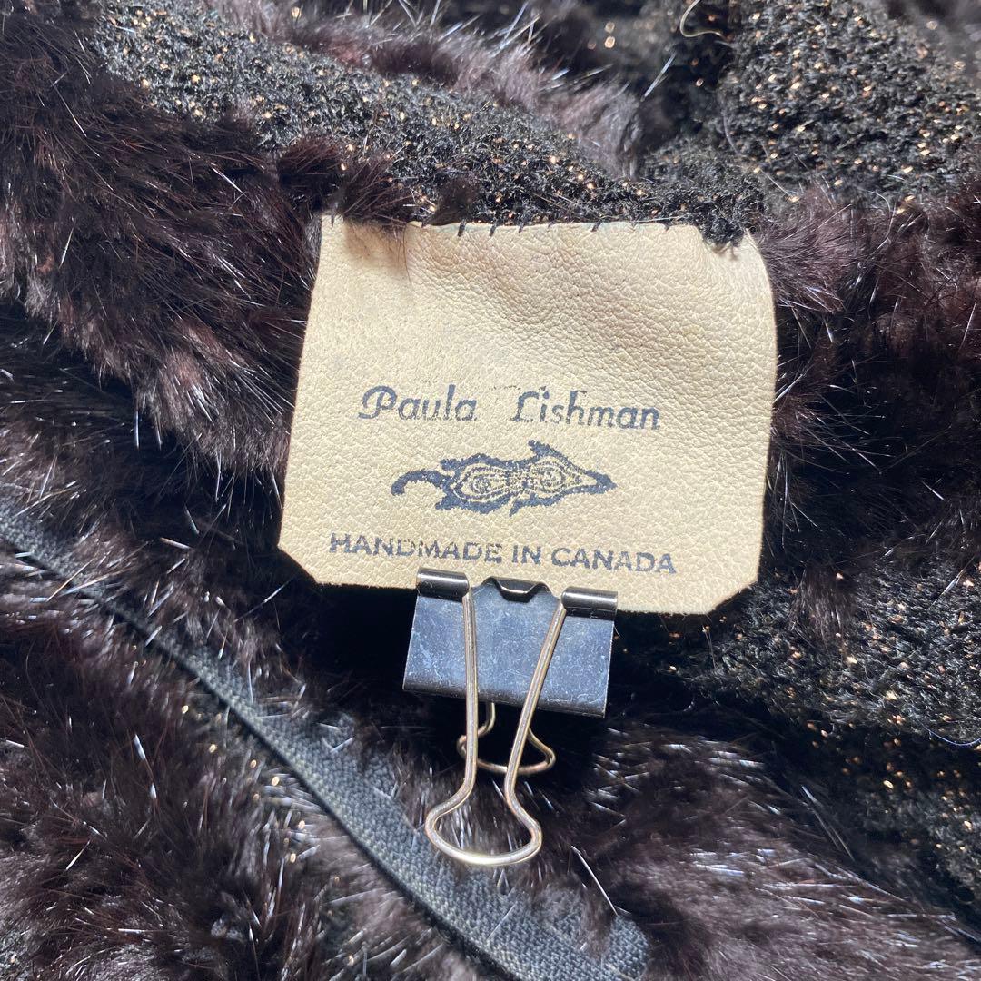 ポーラリシュマン　ビーバー ファー　ジャケット　カナダハンドメイド　ラメ