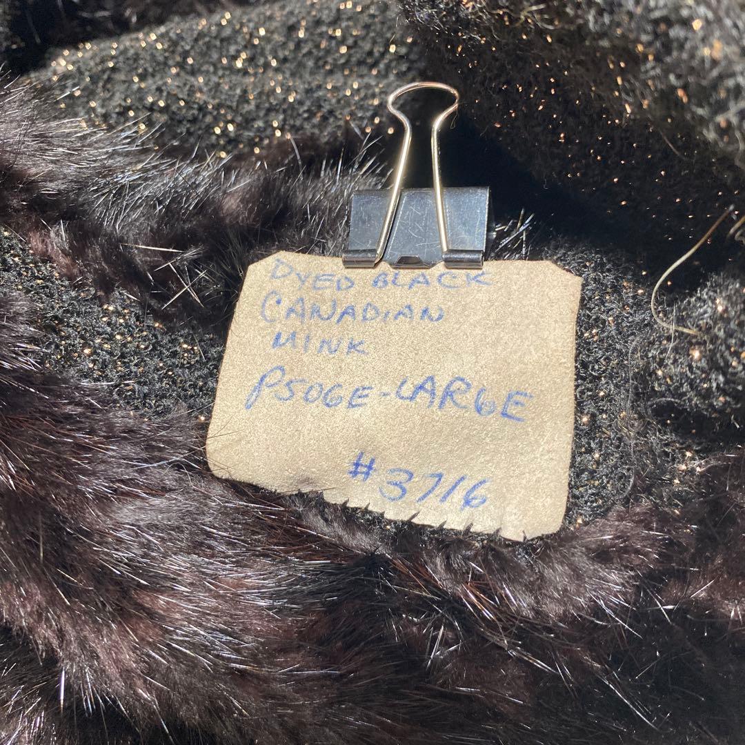 ポーラリシュマン　ビーバー ファー　ジャケット　カナダハンドメイド　ラメ