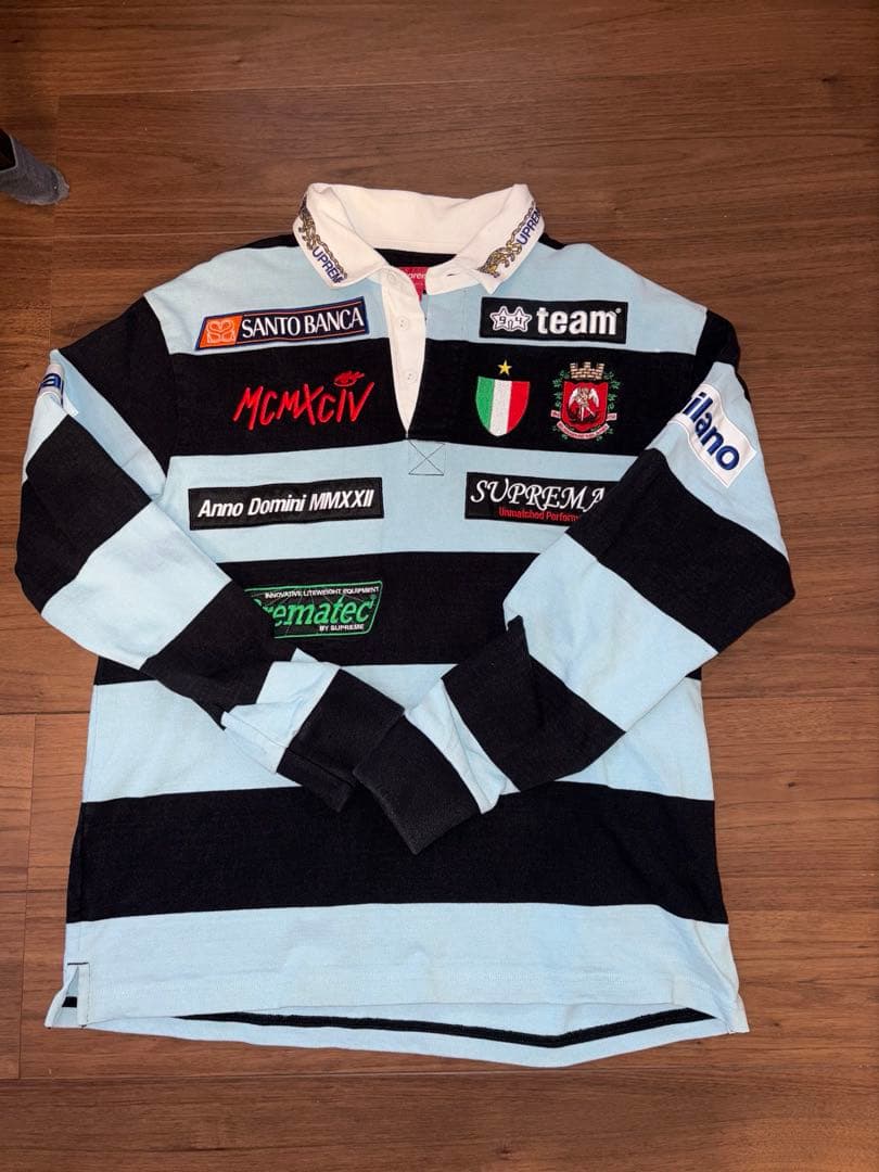 Supreme ラガーシャツ 22SS Stripe Rugby