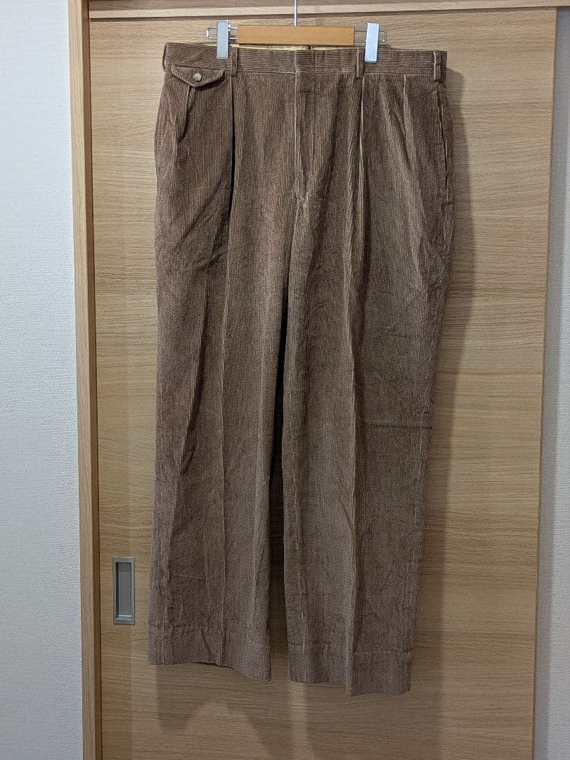 デッドストック 90s ポロ　ラルフローレン　ツータック　コーデュロイ　タロン