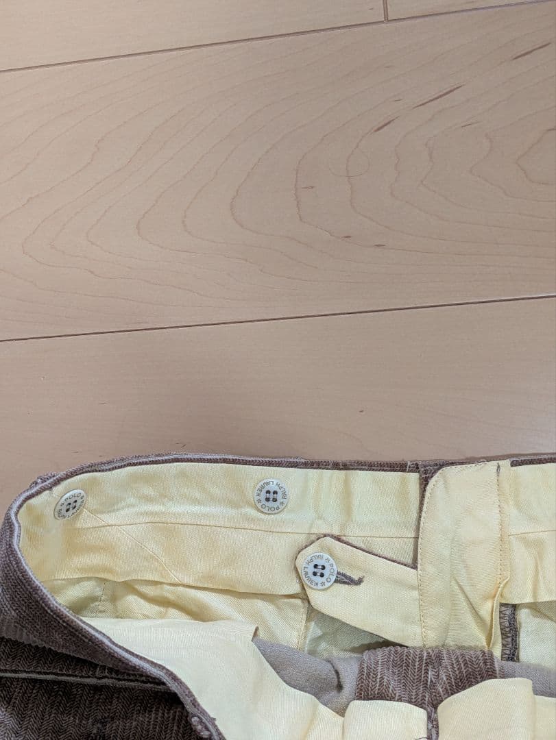 デッドストック 90s ポロ　ラルフローレン　ツータック　コーデュロイ　タロン