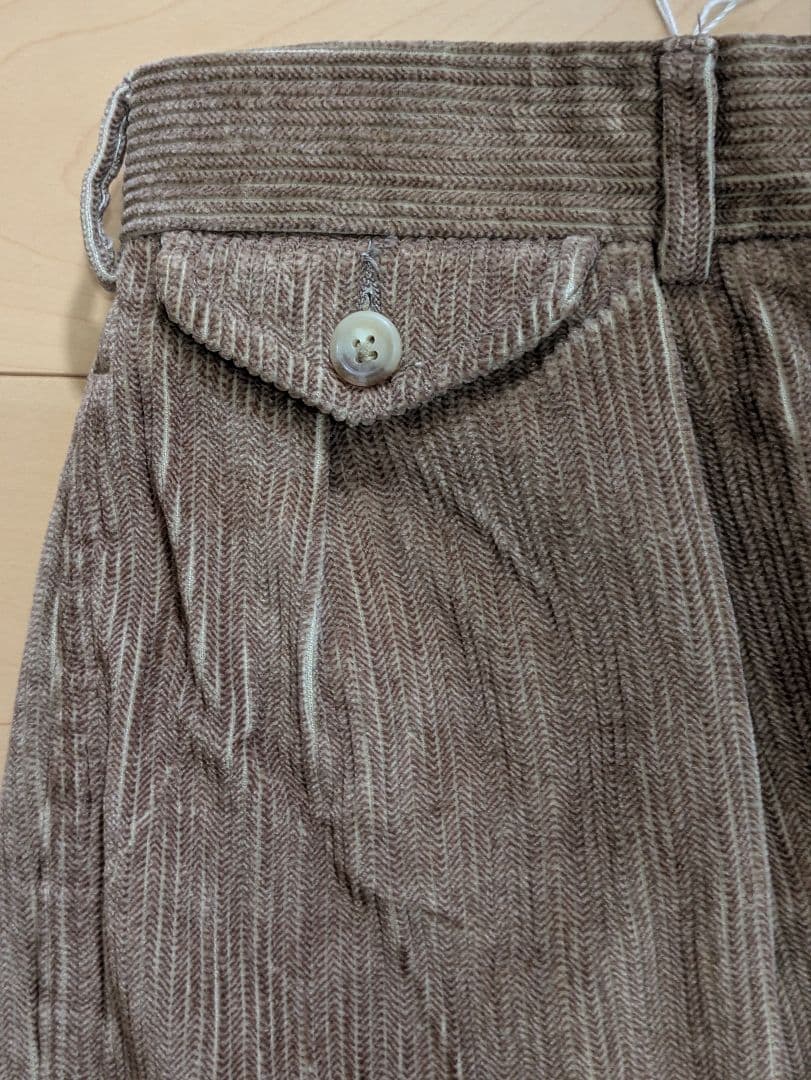 デッドストック 90s ポロ　ラルフローレン　ツータック　コーデュロイ　タロン