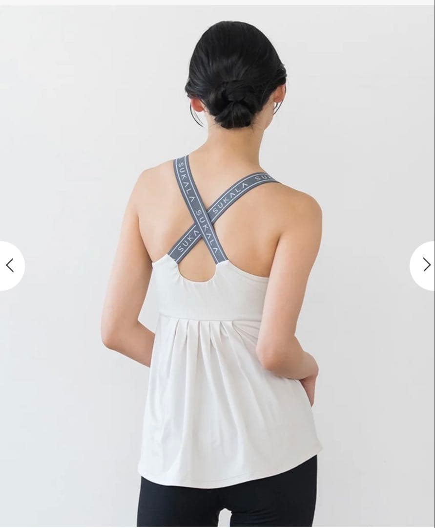 【新品未使用】SUKALA ベーシックバックフレアタンクトップ L
