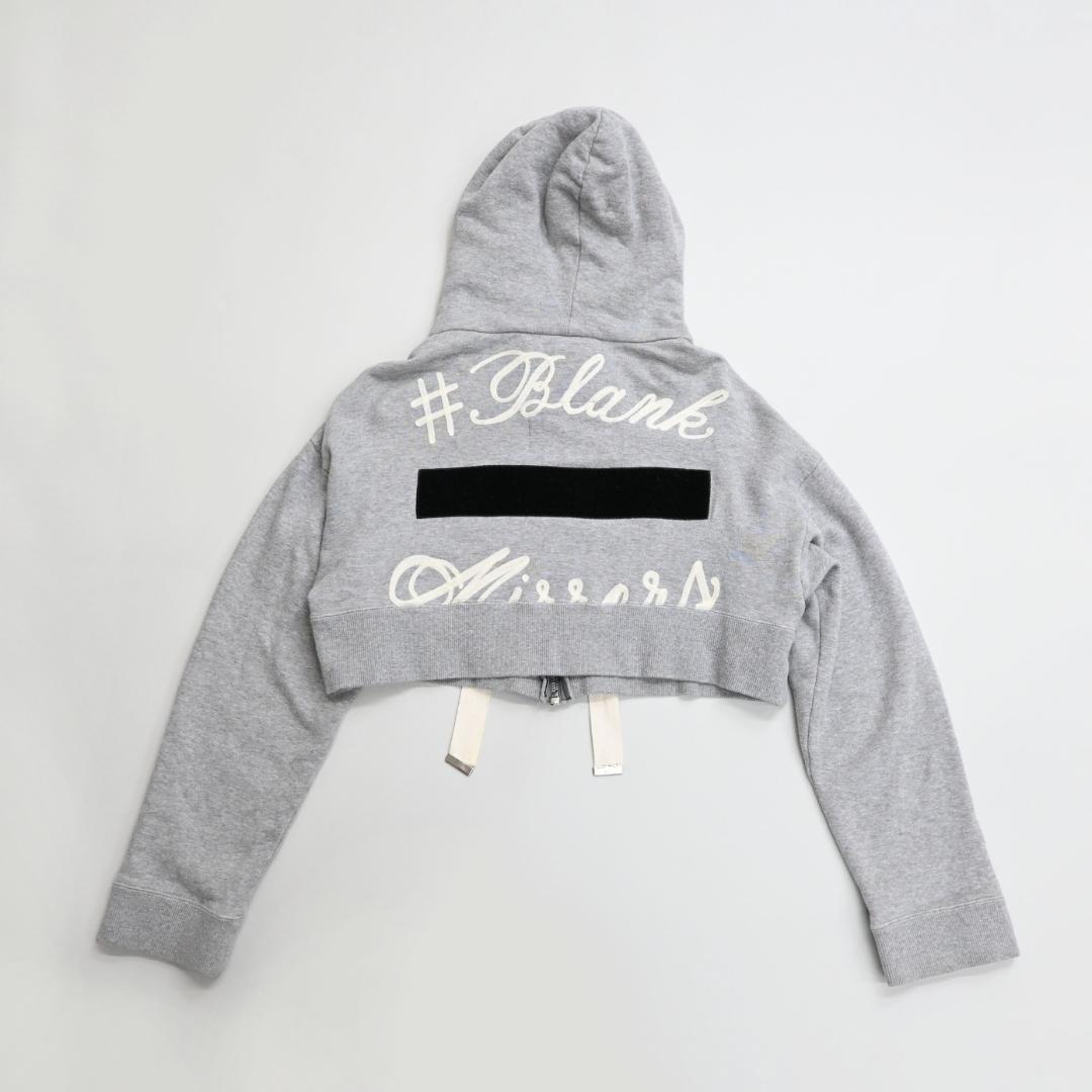 ■ 48340★メゾンミハラヤスヒロ ショート丈ジップ　クロップドパーカー *