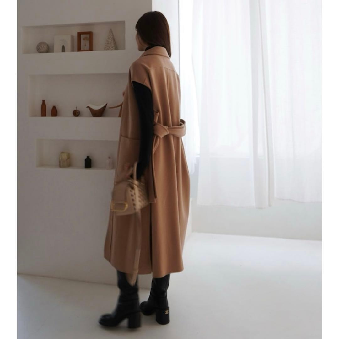 【heyon】rever gilet coat \"Cécile\" / camel