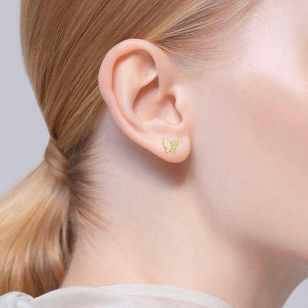 【新品未使用】アーカー AHKAH パピヨンブリリアンパヴェピアス