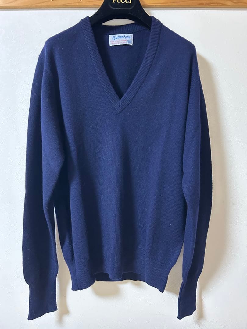 オールドタグ Ballantyne 100% カシミヤセーター 102cm 40