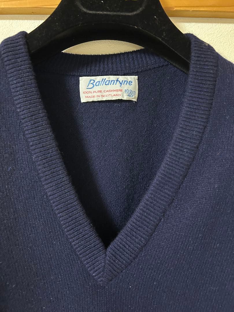 オールドタグ Ballantyne 100% カシミヤセーター 102cm 40