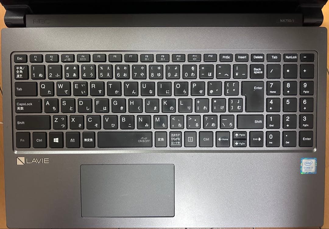 NEC PC-NX750JAB SSD換装リカバリ済