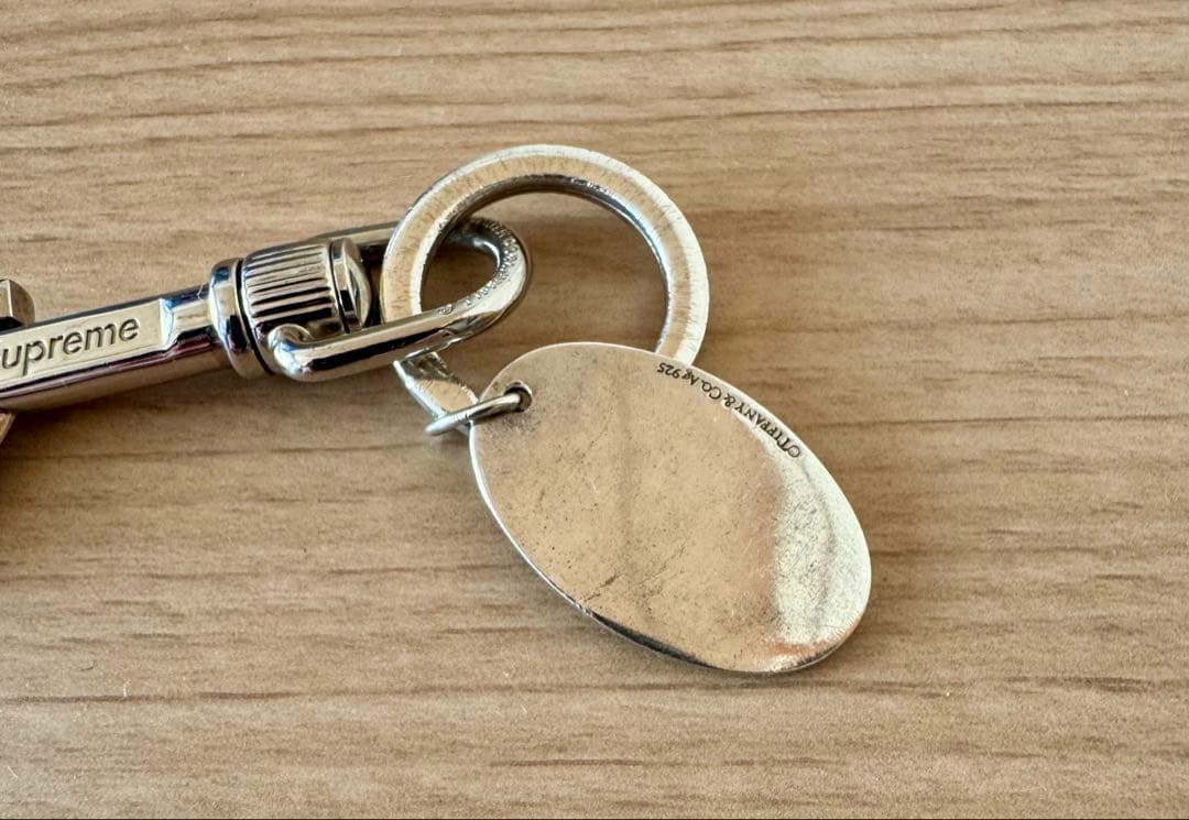 希少　Tiffany Supreme Oval Tag キーリング