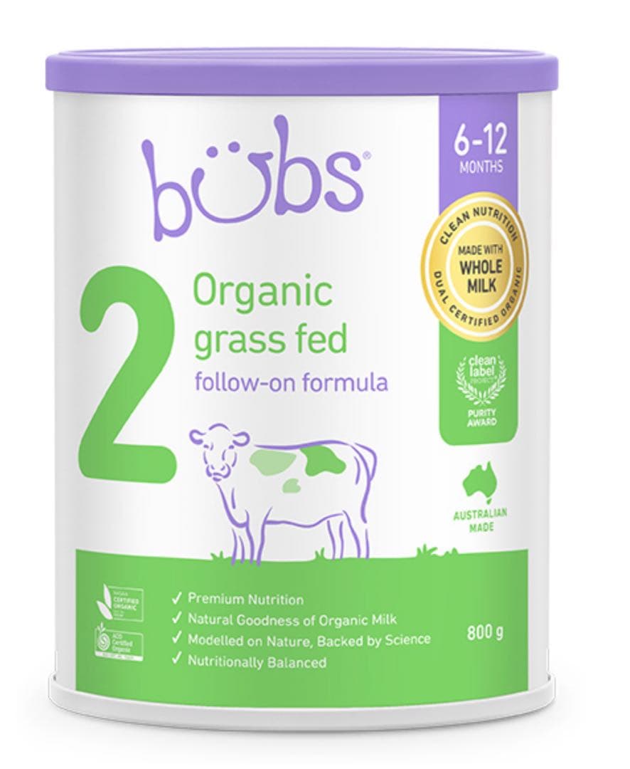 bubs Organic grass fed 800g 2缶