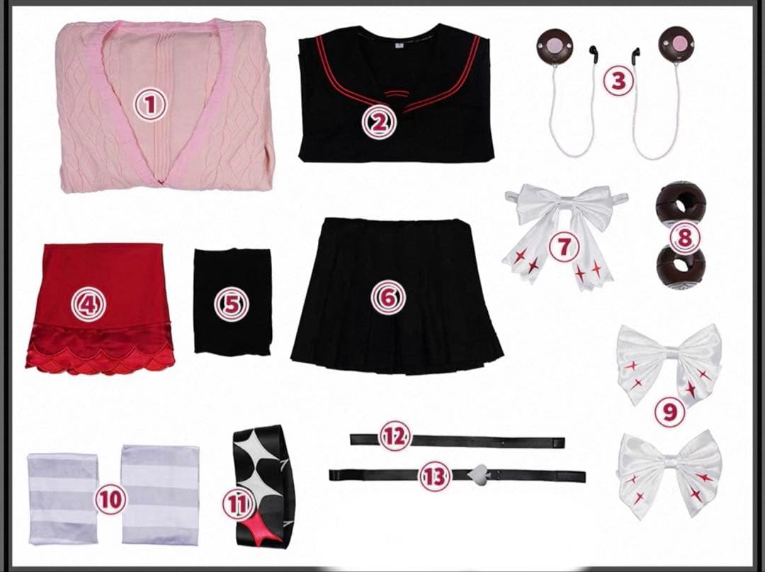 ゼンレスゾーンゼロ 浮波柚葉 コスプレ ウィッグ+武器付き　ゼンゼロ