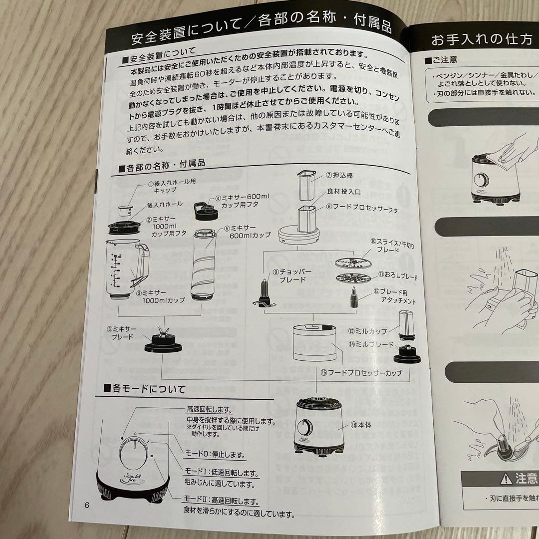 Smack8 pro フードプロセッサー