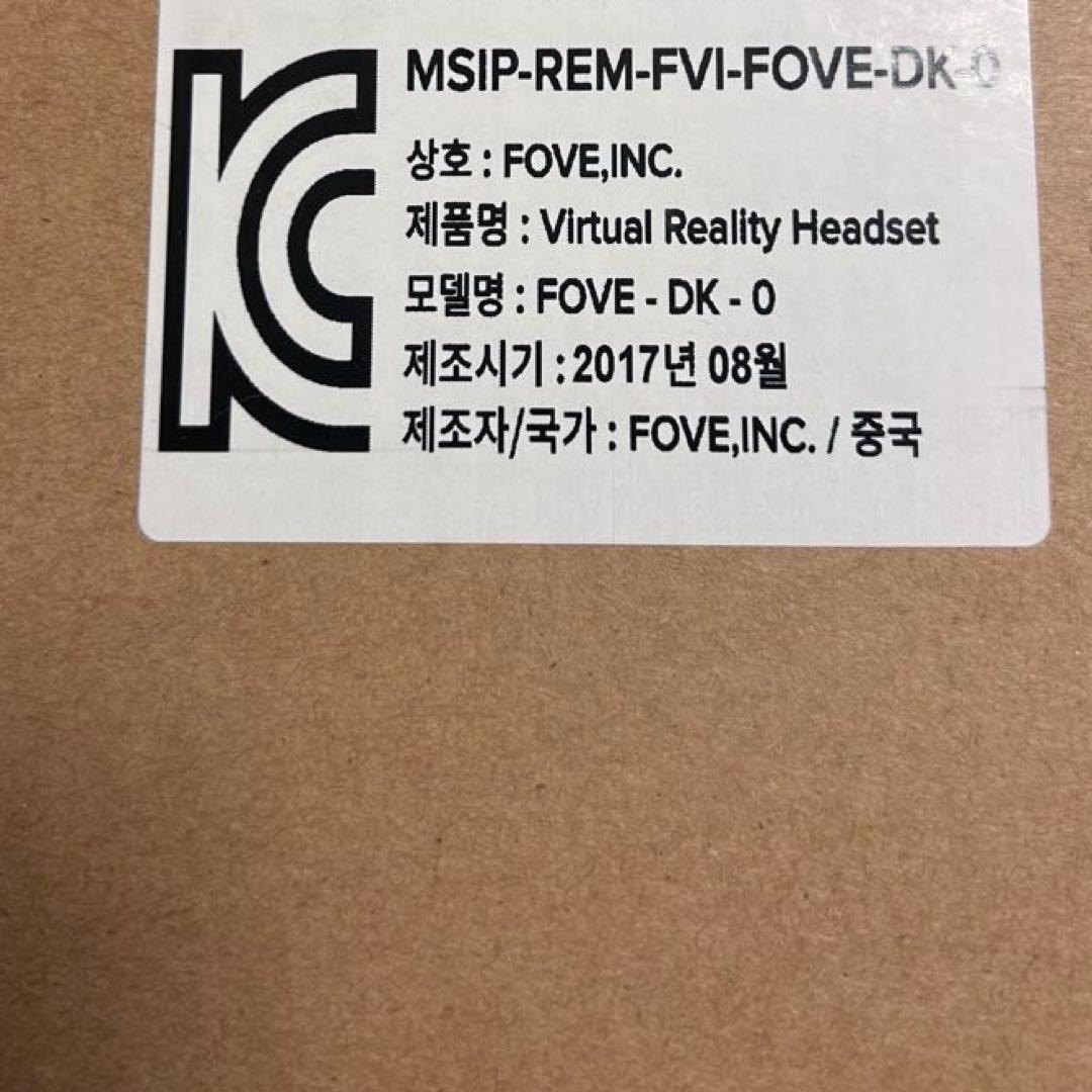 新品 VRゴーグル FOVE 0 アイトラッキングヘッドセット