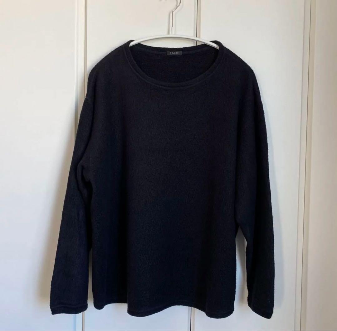 COMOLI 22AW シルクフリース 長袖クルー 希少サイズ1