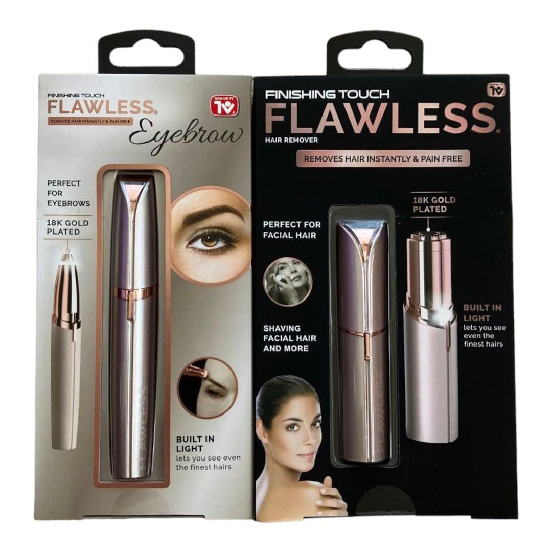 FLAWLESS フローレス　シェーバー　フェイス&アイブロウ　シャイニーピンク