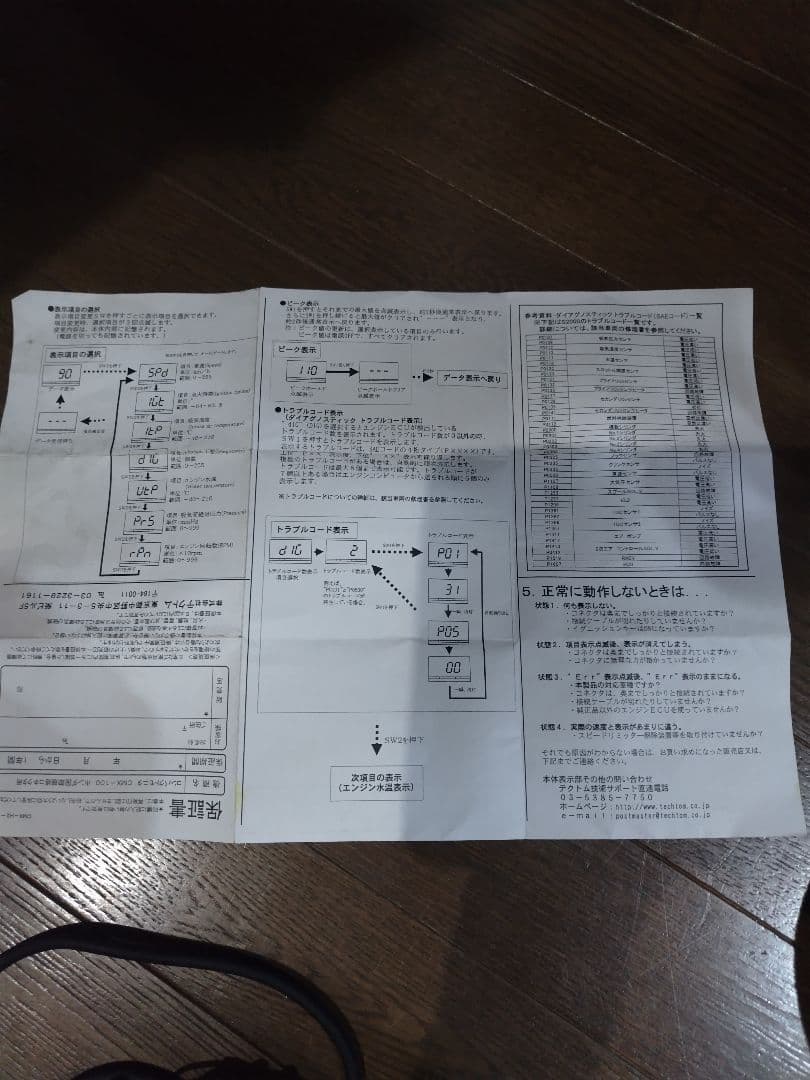 TECHTOM CMX-100 H2　ホンダ　OBD　新品未使用？