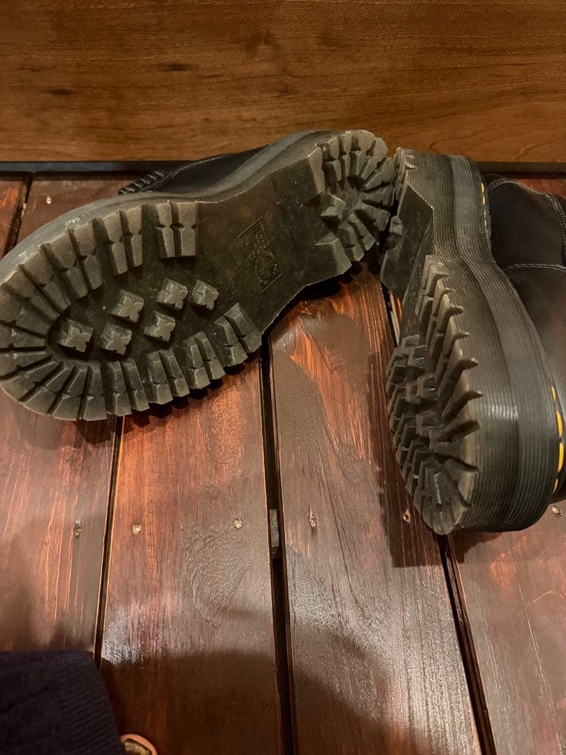 c*o様 ブラックレザー 厚底ローファー