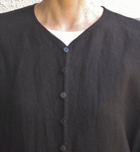 夏物＊ヨーガンレール麻縮み＊ロング羽織りチュニック＊ババグーリ