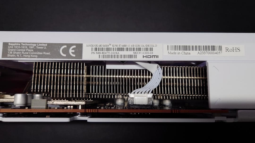 ☆中古☆SAPPHIRE PURE Radeon RX7800XT グラボ