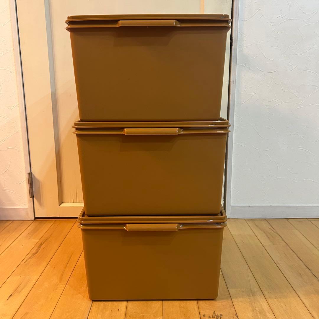 ☆未使用☆タッパーウェア　ディープ　スーパーケース　衣装ケース　3個セット