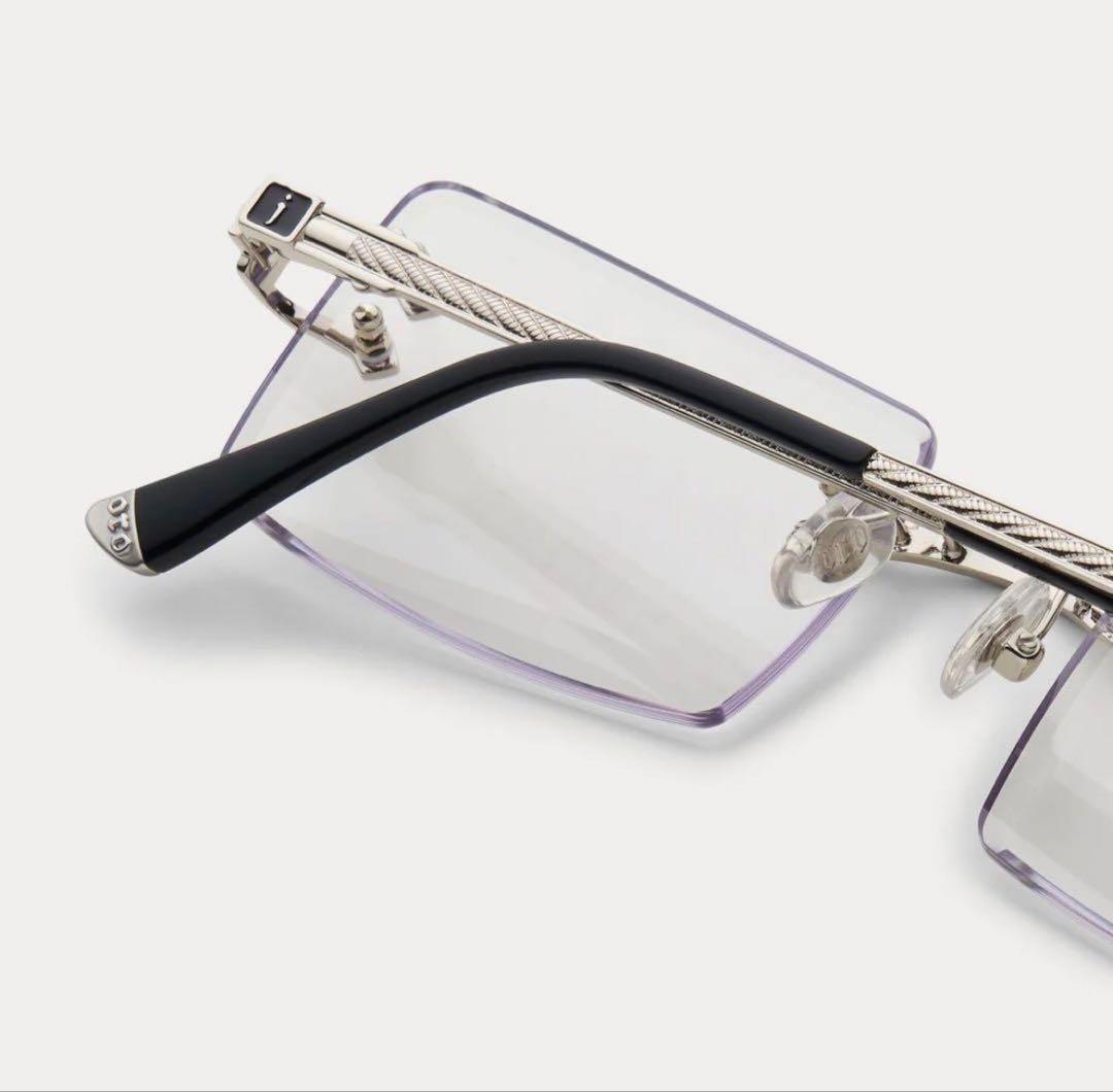 james oro リムレス メガネ サングラス シルバークリア 完売 希少