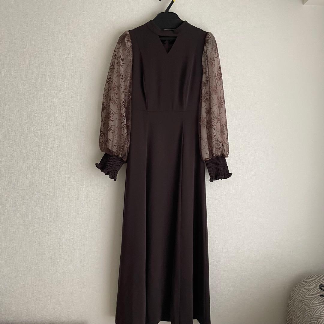 ANDRESD sleeve embroidery dress S サイズ