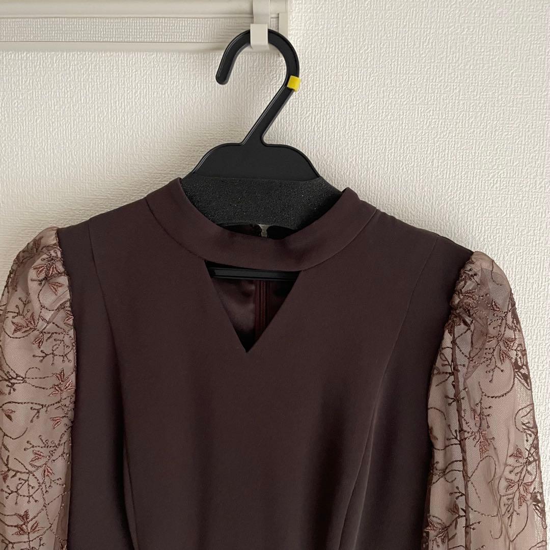 ANDRESD sleeve embroidery dress S サイズ