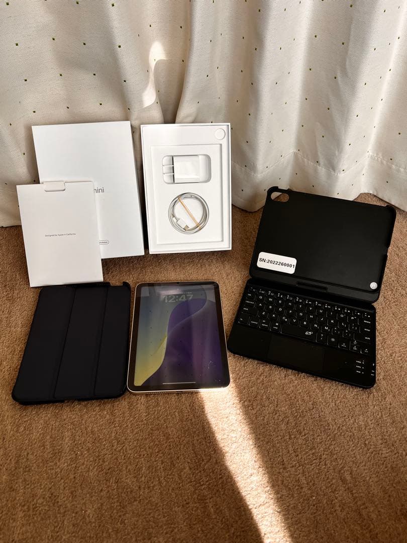 良品‼️美品❗️iPad mini6 バッテリー良好❗️Bluetoothキーボード付