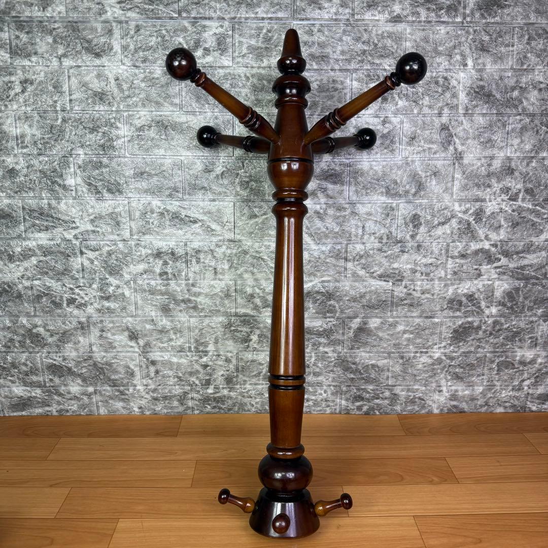 【美品】カリモク　ポールハンガー　コートハンガー　オールドロゴ　旧ロゴ