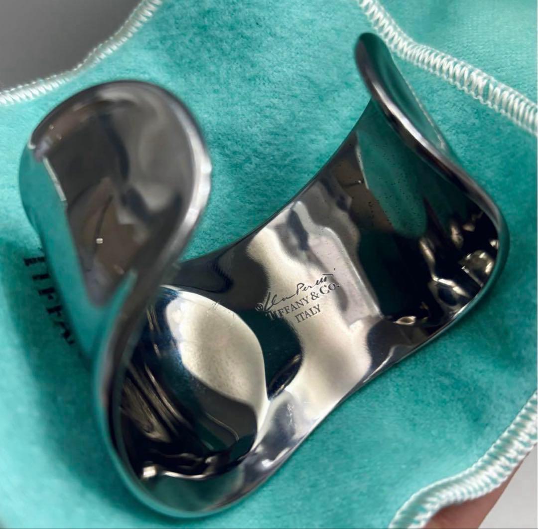 ティファニー TIFFANY & Co. ボーンカフ バングル 左手 ルテニウム