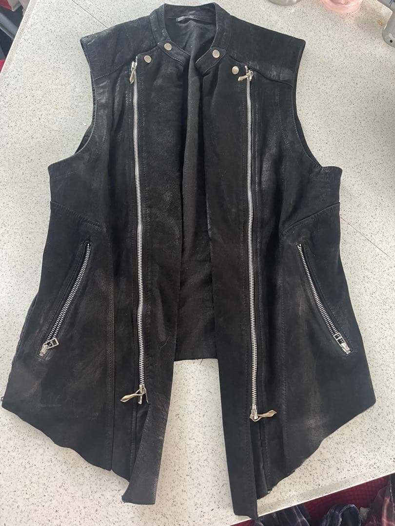 激レア着画あり　14th addiction レザーベスト