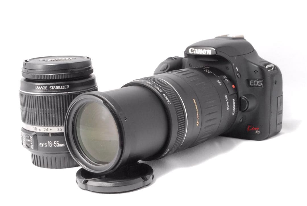 カメラデビューに✨Canon kiss X3 ダブルレンズ✨手ぶれ補正機能付き✨