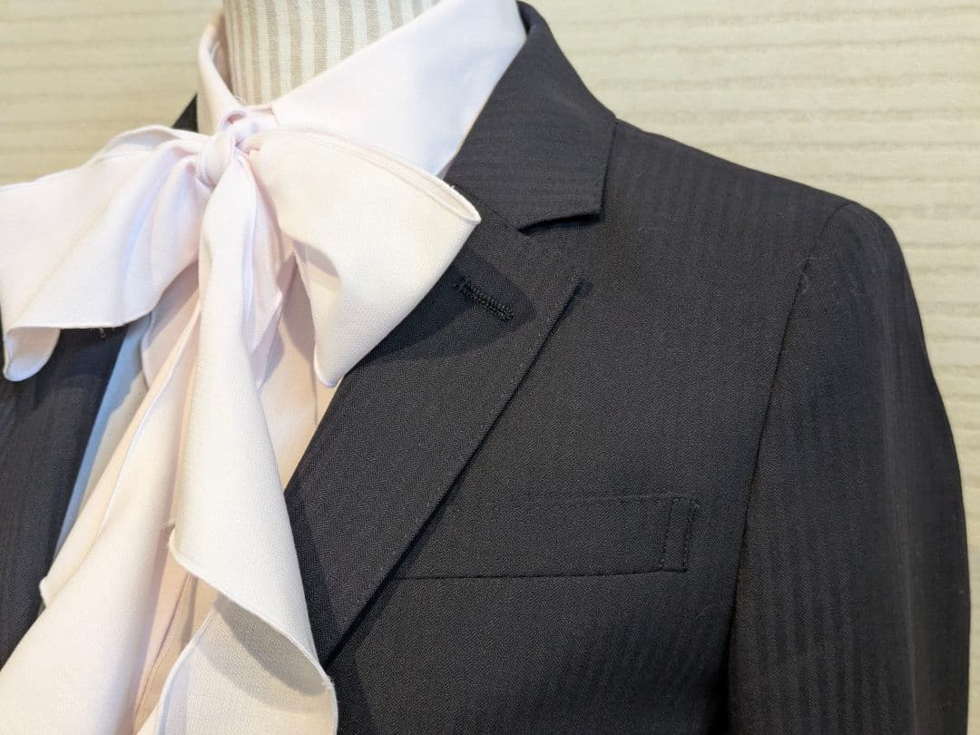 オ*人様 n-line Precious スーツ セットアップ ネイビー ボウタ