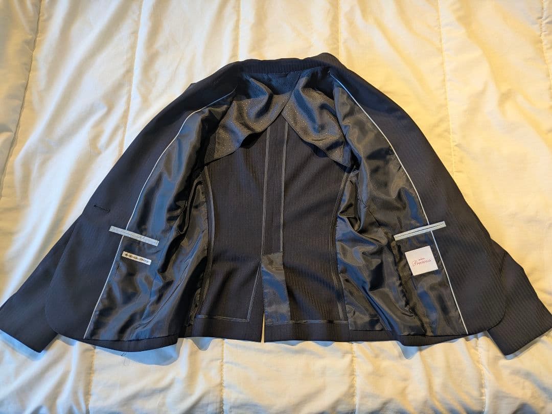 オ*人様 n-line Precious スーツ セットアップ ネイビー ボウタ