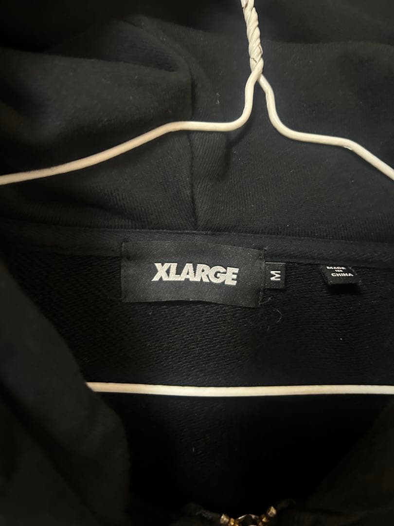 トップス XLARGE STANDARD LOGO ZIP HOODED SWEAT