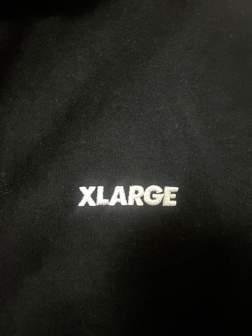 トップス XLARGE STANDARD LOGO ZIP HOODED SWEAT