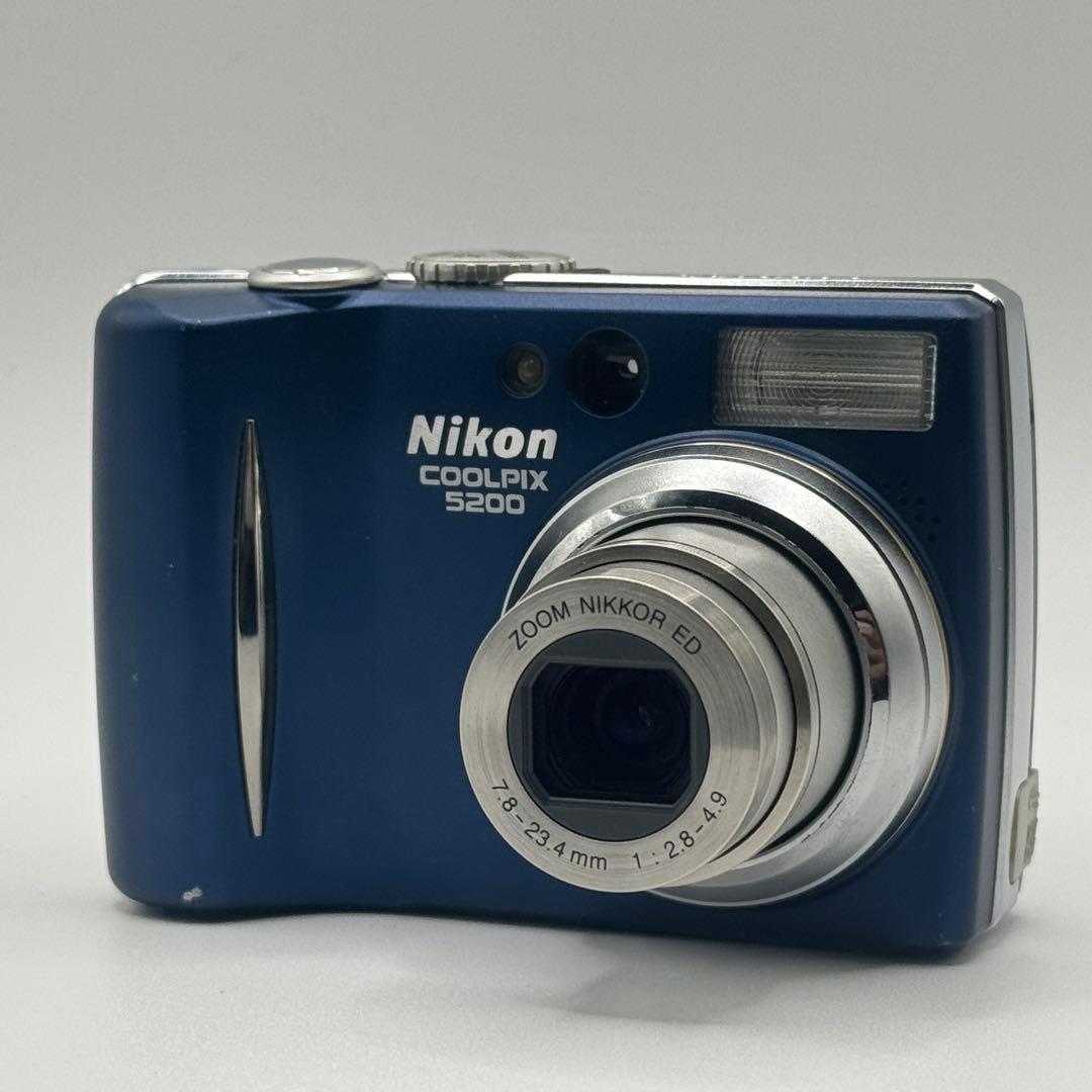 ★美品★ Nikon COOLPIX 5200 ブルー コンデジ ニコン 箱付