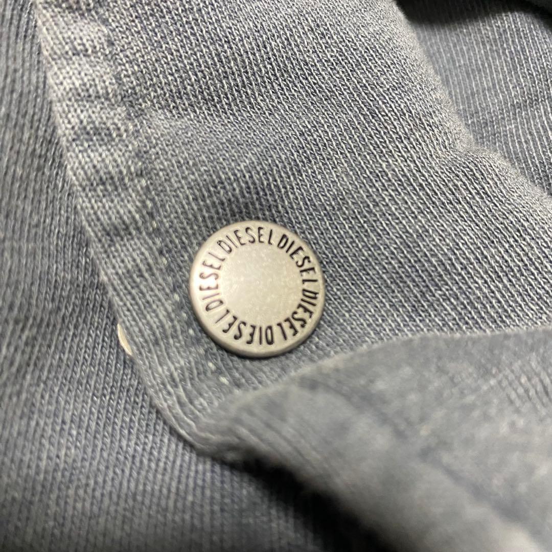 a9 未使用品　DIESEL USED加工　スウェット素材モッズコート　濃灰　S