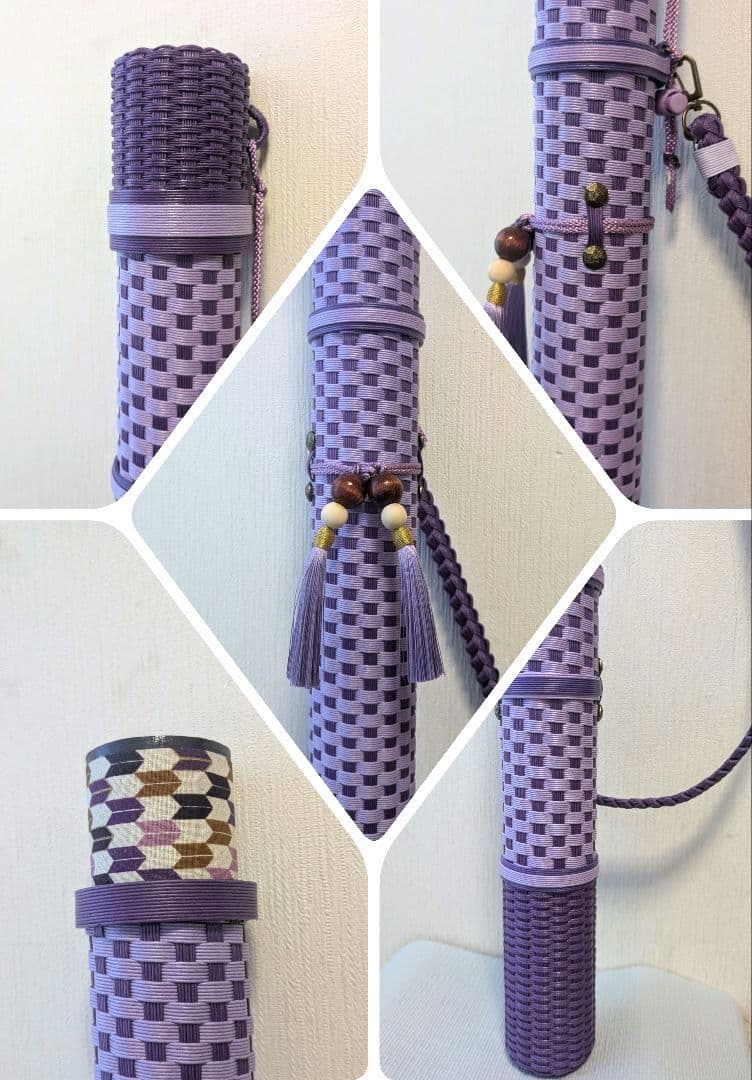 弓道矢筒内径5㌢　肩紐付き　オリジナル矢筒