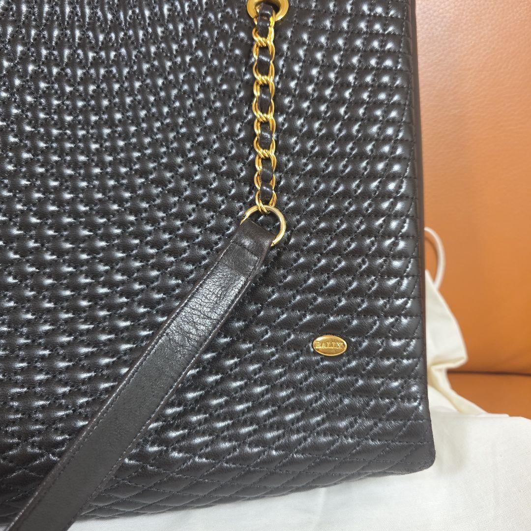 【極美品】BALLYショルダーバッグ　キルティング　トート