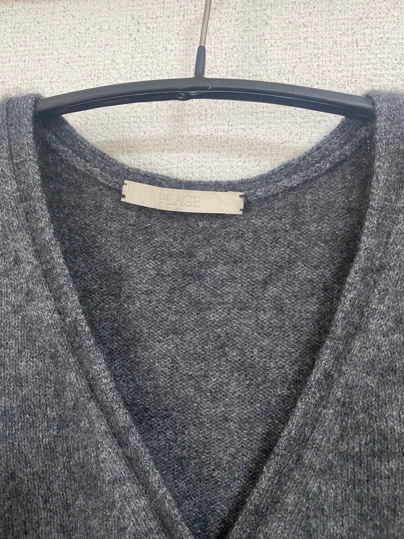 Plage プラージュ Light Fur Midi カーディガン グレー