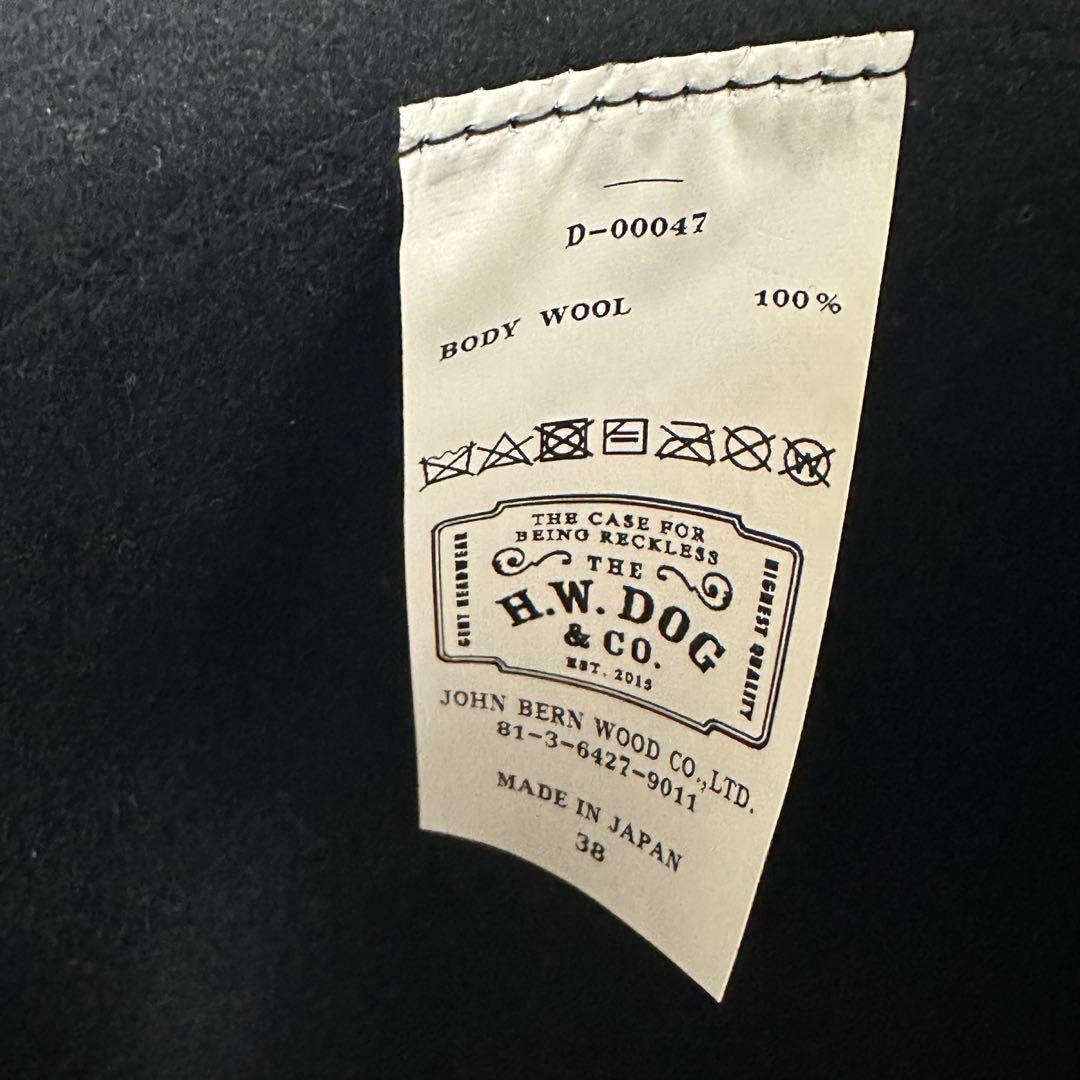 美品 THE H.W.DOG&CO. ドッグアンドコー トラベラーズハット 黒
