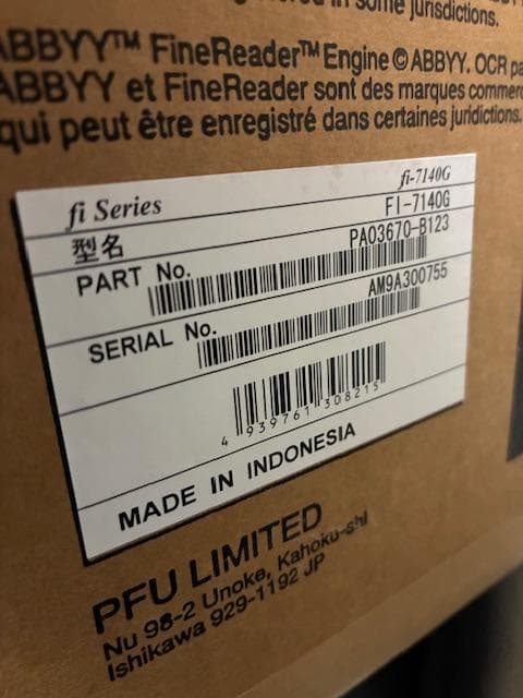 (新品)Image Scanner fi-7140G スキャナー 未使用品