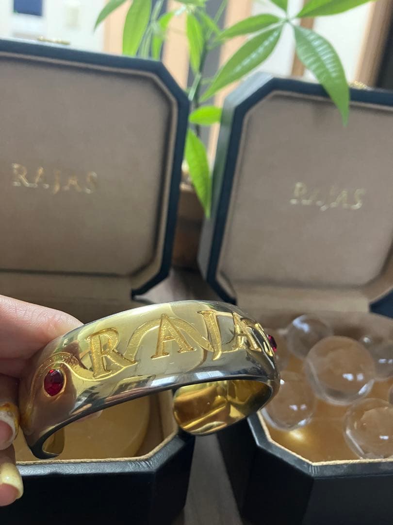 RAJAS ゴールド ブレスレット 2個セット