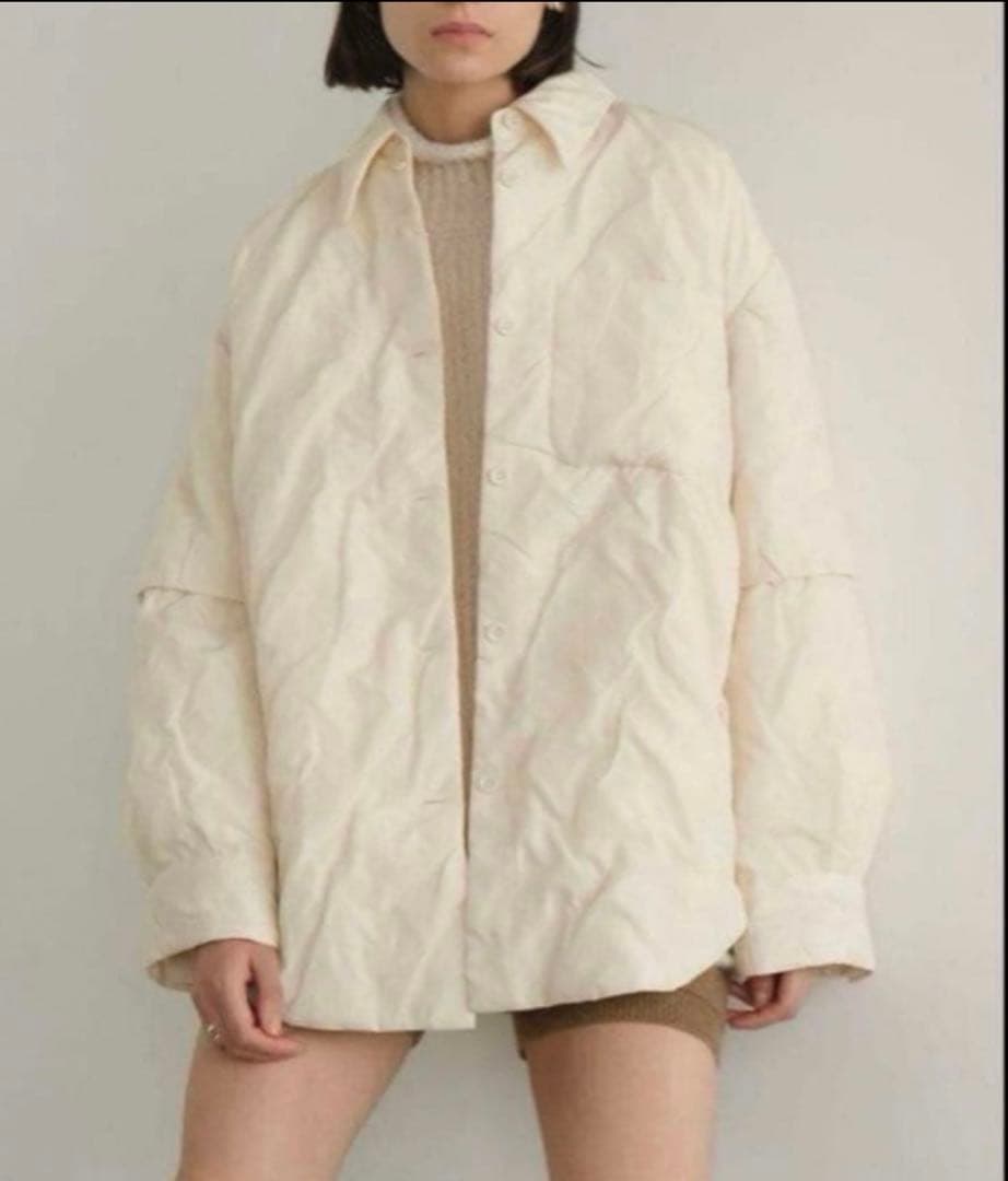 【d】CLANE PADDED CRUMPLY SHIRT JACKET